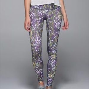 Lululemon Wunder Under Floral Leggings